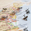 Load image into Gallery viewer, Pewter Airplane Push Pins