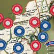 Load image into Gallery viewer, Sports Lover Poster 3 Pack: Ballpark, Football, and Golf Travel Quest Posters