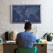 Load image into Gallery viewer, Modern Blueprint World Travel Map