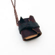 Load image into Gallery viewer, Handmade Tiny Leather Traveler Journal Necklace