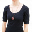 Load image into Gallery viewer, Handmade Tiny Leather Traveler Journal Necklace