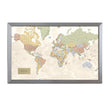 Load image into Gallery viewer, Map Your Travels Push Pin World Travel Map Framed