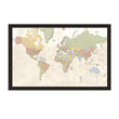 Load image into Gallery viewer, Map Your Travels Push Pin World Travel Map Framed
