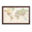 Load image into Gallery viewer, Map Your Travels Push Pin World Travel Map Framed