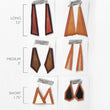 Load image into Gallery viewer, Recycled Geometric Leather and Metallic Egyptian Earrings
