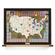 Load image into Gallery viewer, Ballpark Travel Quest Scratch Map Framed