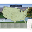 Load image into Gallery viewer, Sports Lover Poster 3 Pack: Ballpark, Football, and Golf Travel Quest Posters