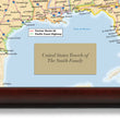 Load image into Gallery viewer, Personalized US Traveler Map—Choose Your Frame
