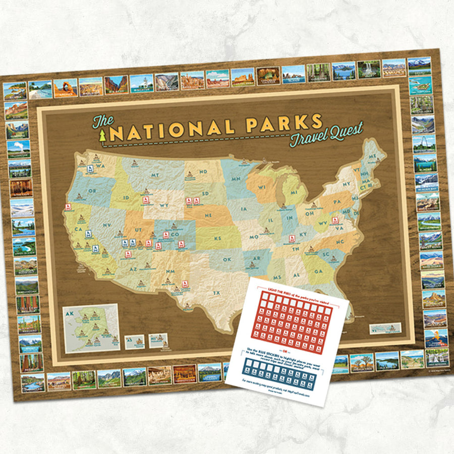 National Parks Travel Quest Poster