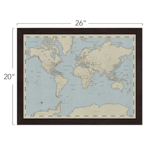 Contemporary World Travel Map