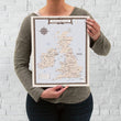 Load image into Gallery viewer, United Kingdom Traveler Map — Print Only