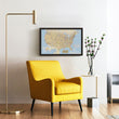 Load image into Gallery viewer, Personalized US Traveler Map—Choose Your Frame