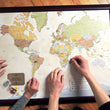 Load image into Gallery viewer, Map Your Travels Push Pin World Travel Map Framed