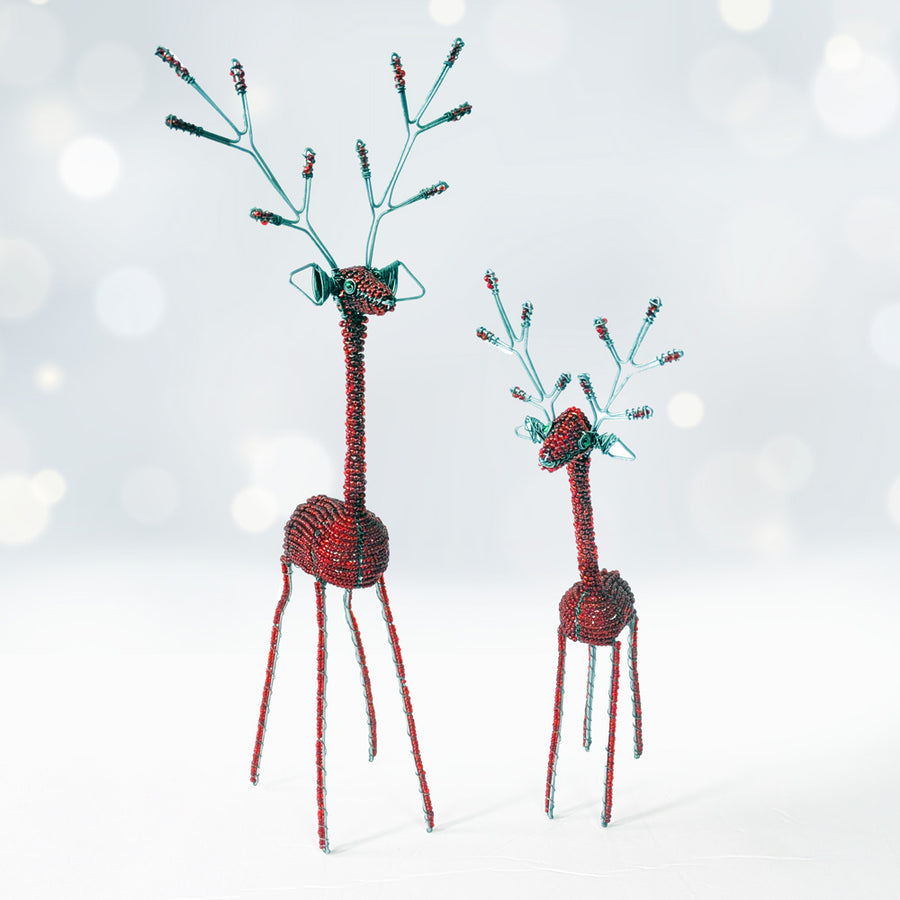 Hand-Beaded Reindeer