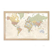 Load image into Gallery viewer, Push Pin World Traveler Map with Rustic Frame
