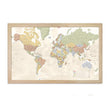 Load image into Gallery viewer, Push Pin World Traveler Map with Rustic Frame
