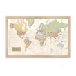 Load image into Gallery viewer, Push Pin World Traveler Map with Rustic Frame
