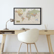 Load image into Gallery viewer, Push Pin World Traveler Map with Rustic Frame
