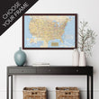 Load image into Gallery viewer, Personalized US Traveler Map—Choose Your Frame
