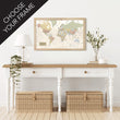 Load image into Gallery viewer, Push Pin World Traveler Map with Rustic Frame
