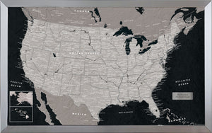 Urban Slate US Travel Map