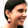 Load image into Gallery viewer, Chiang Mai Orchid Petal Dangle Earrings
