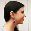 Load image into Gallery viewer, Chiang Mai Orchid Petal Dangle Earrings
