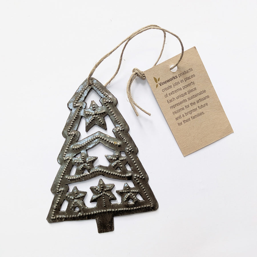 Haitian Metal Tree Ornament