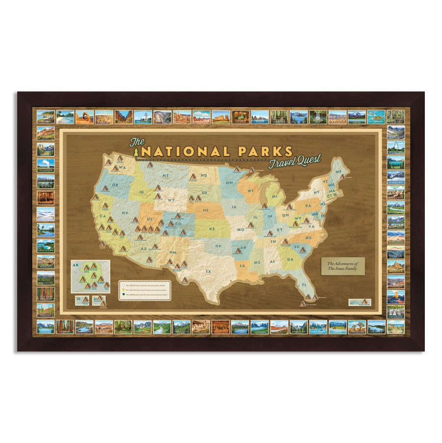 National Parks Travel Map