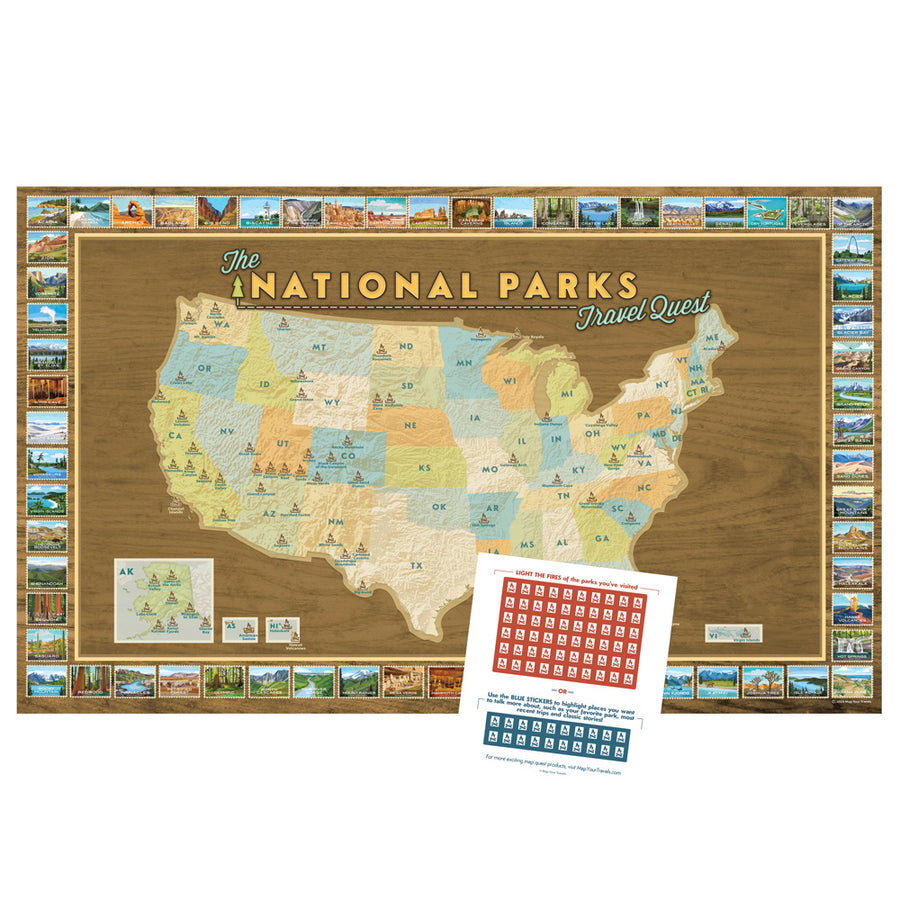 National Parks Travel Quest Poster