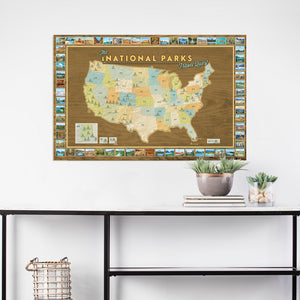 National Parks Travel Quest Poster