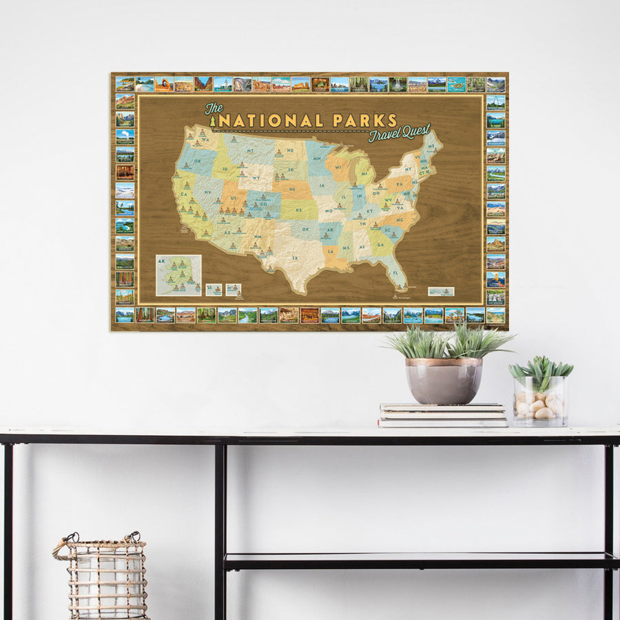 National Parks Travel Quest Poster