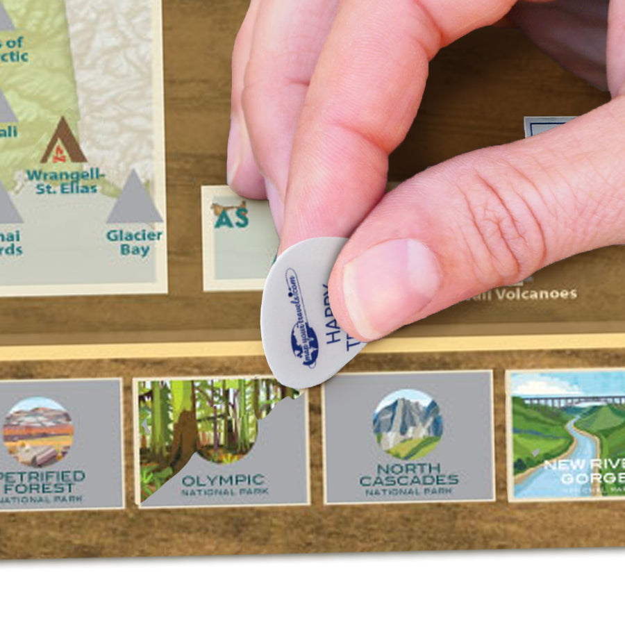 National Park Travel Quest Scratch-Off Poster