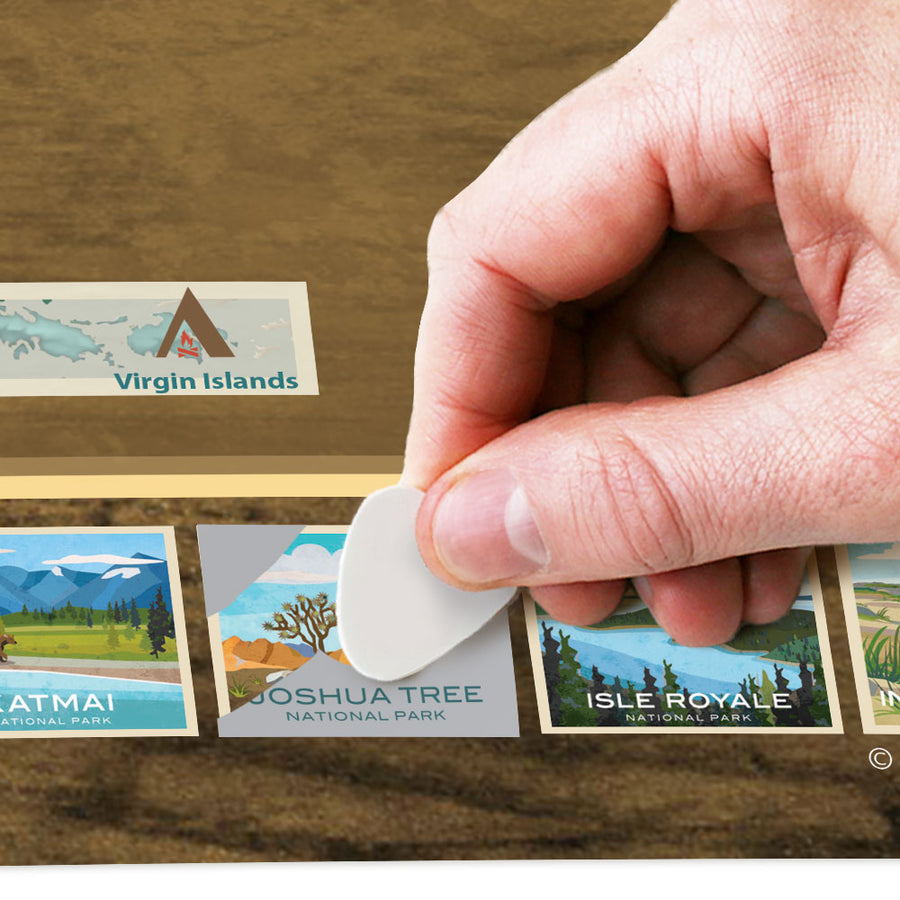 National Park Travel Quest Scratch-Off Poster