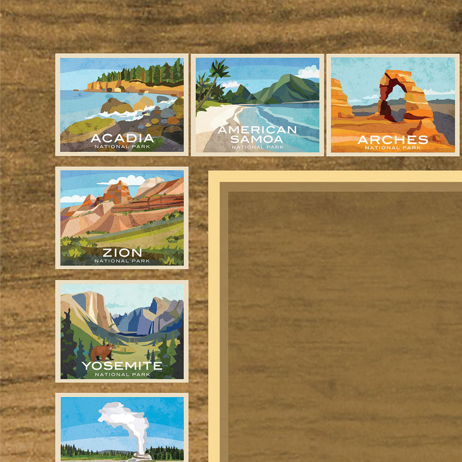 National Park Travel Quest Scratch-Off Poster
