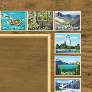 National Park Travel Quest Scratch-Off Poster