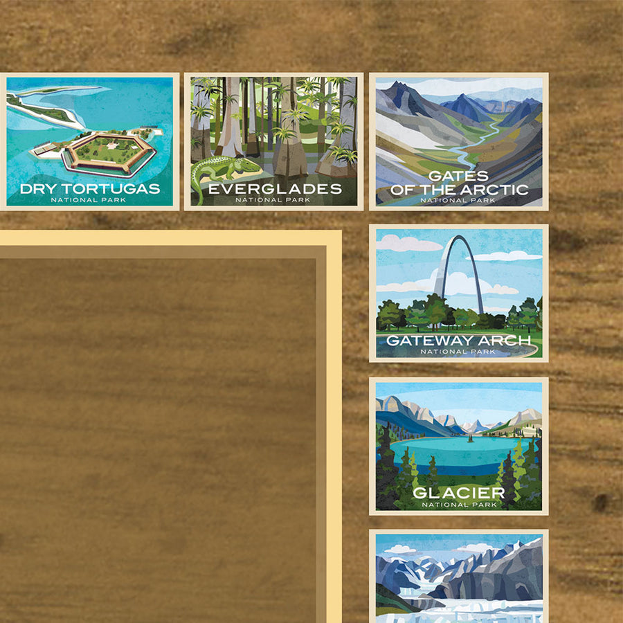 National Park Travel Quest Scratch-Off Poster