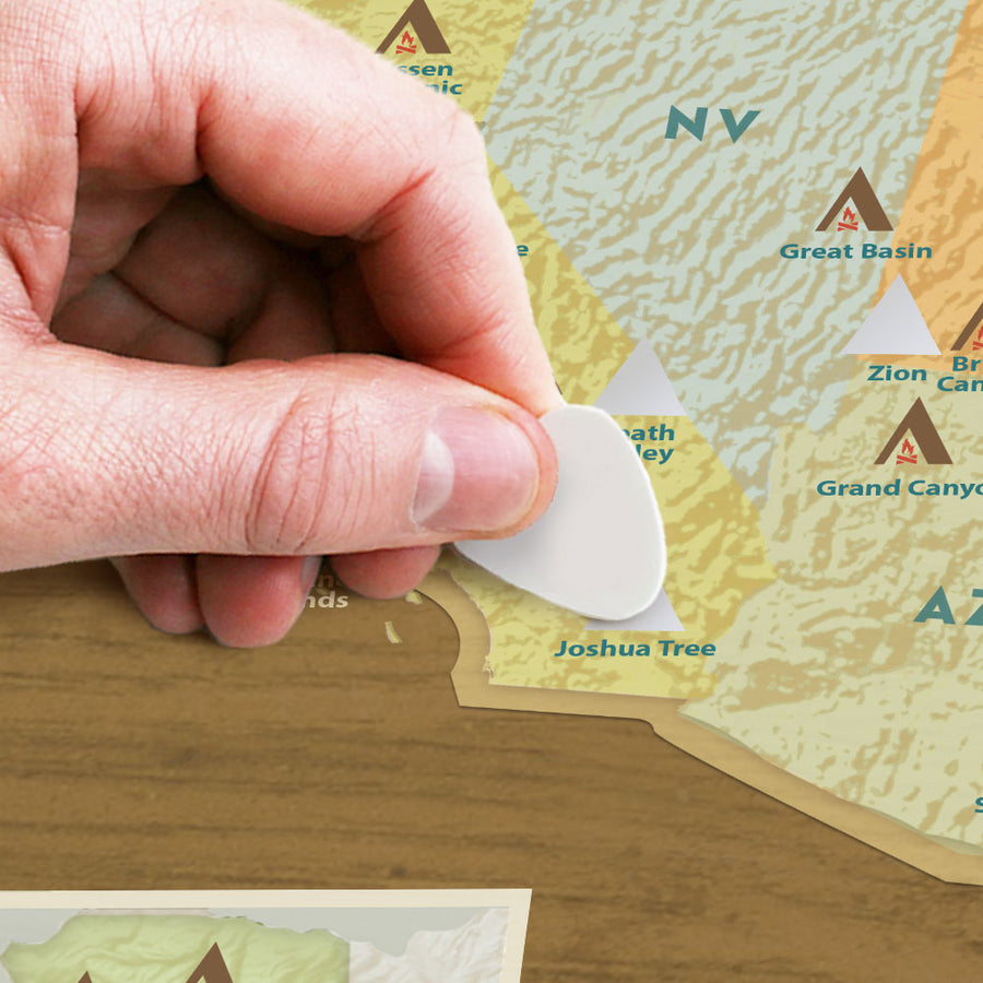 National Park Travel Quest Scratch-Off Poster