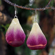 Load image into Gallery viewer, Chiang Mai Orchid Petal Dangle Earrings
