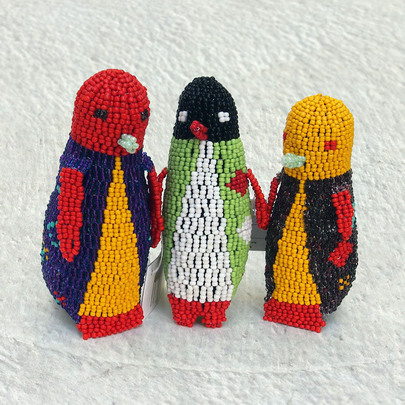 Hand-Beaded Penguin