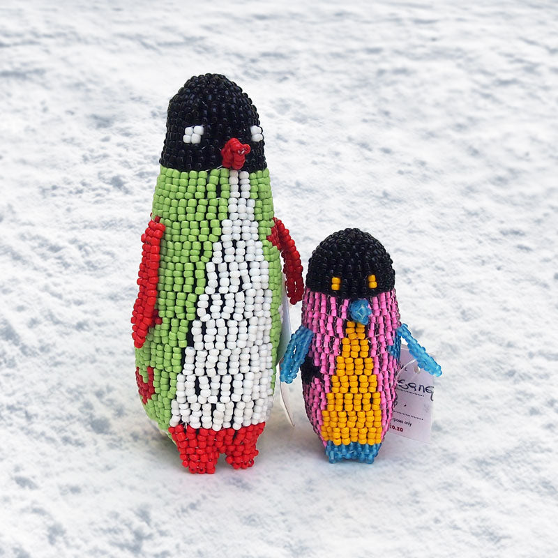 Hand-Beaded Penguin