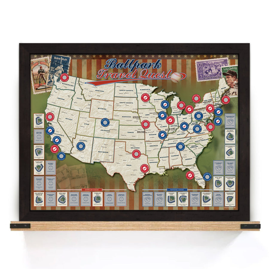 ballpark-travel-quest-scratch-map-framed-mapyourtravels-com for Free Printable Map Of Mlb Stadiums Ballpark Travel Quest Scratch Map Framed – MapYourTravels.com for Free Printable Map Of Mlb Stadiums
