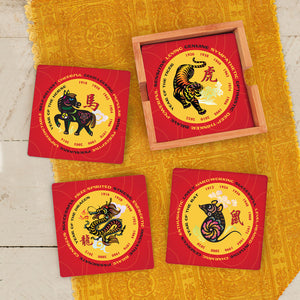 Chinese Lunar Zodiac Coasters