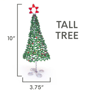 Hand-Beaded Christmas Trees