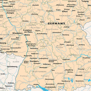 German Traveler Map — Print Only