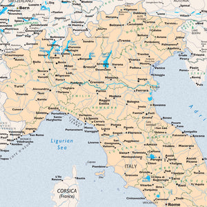 Italian Traveler Map - Print Only