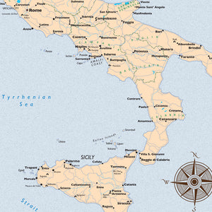 Italian Traveler Map - Print Only