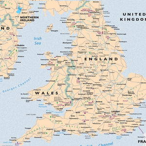 United Kingdom Traveler Map — Print Only