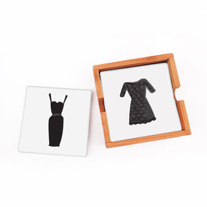 Little Black Dress Coaster Set