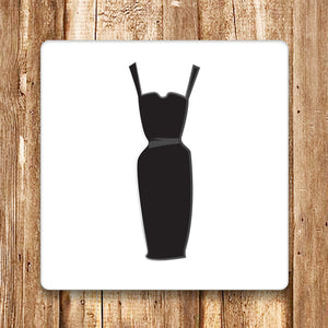 Little Black Dress Coaster Set